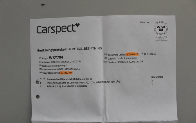 Mercedes-Benz Klasa E cena 20900 przebieg: 346161, rok produkcji 2005 z Zduny małe 497